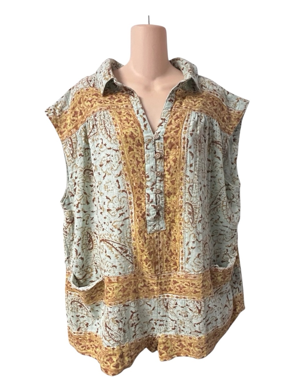 Free People Telly Romper Womens Small Pockets Oversized